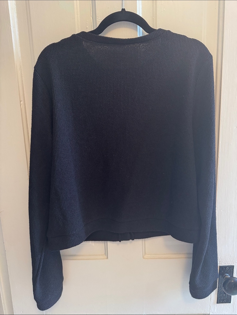 H&M // Black Knit Cardigan with Gold Buttons - Picture 4 of 4